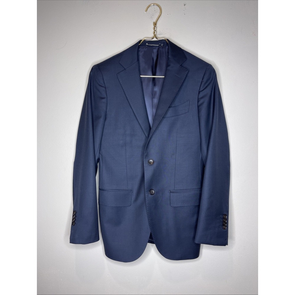Suitsupply Lazio Single Breasted Slim Fit Navy Blue Pure Wool S110 Blazer Sz 44